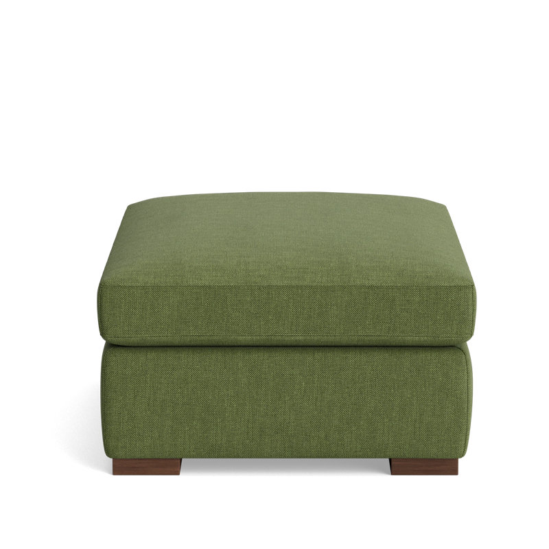Lucca Ottoman, Performance Weave - Basil