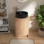  Lavabo de salle de bain autoportant en céramique 20 po Vowar, porte à fermeture douce, tablette réglable-128678373