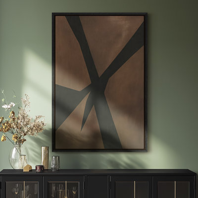 Framed Canvas Wall Art - Vintage Abstract Wall Prints for Bedroom - 24"x36"
