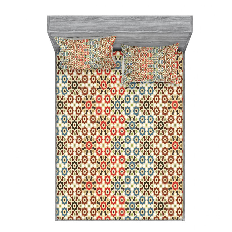 Microfiber Sheet Set, Queen Sheet Set with Fitted Sheet