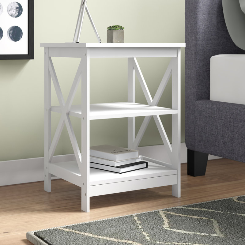 Table de chevet Deidamia, Blanc