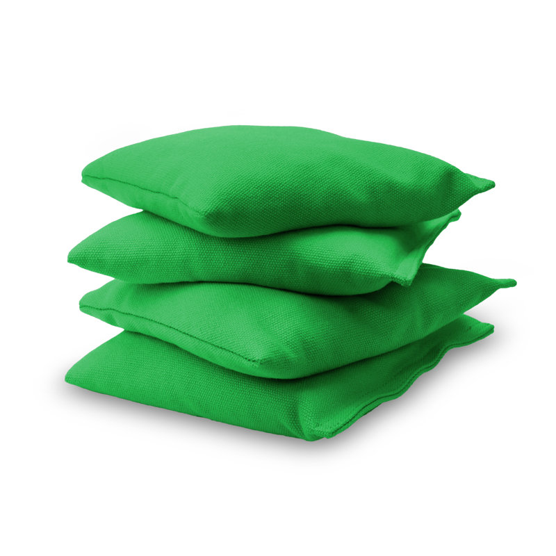 Pièce de rechange cornhole remplie de sac de pois premium, Vert vif