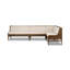 Priscilla Dining Banquette L Shape 113"-Crypton Wayfarer Snow