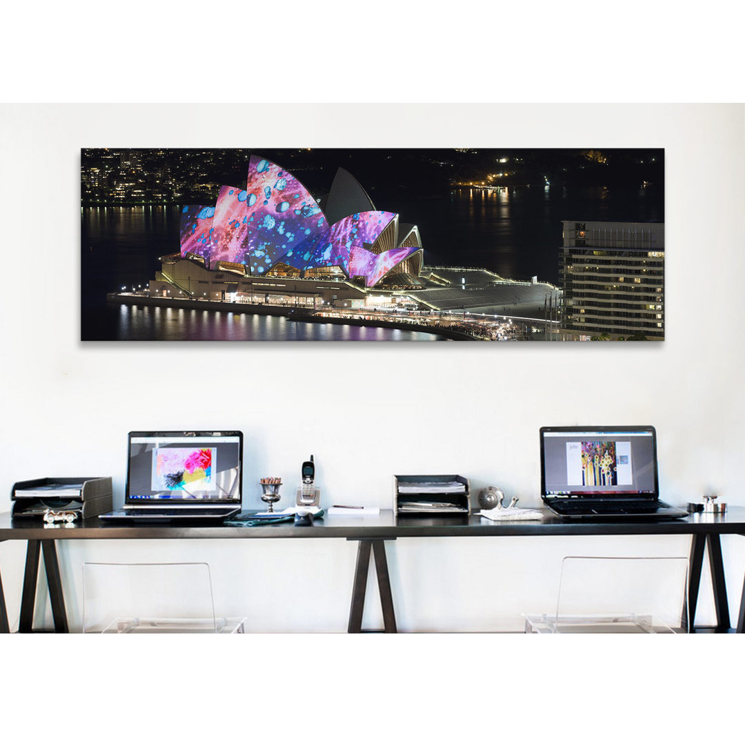 Sydney Opera House, Sydney, Australia by Panoramic Images - Panoramic Gallery-Wrapped Canvas Giclée Print Ebern Designs