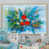 Toile naturelle avec cadre flottant