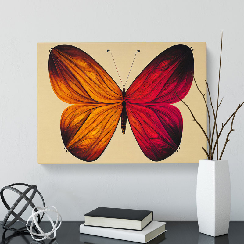 Magical Butterfly - Wrapped Canvas, 50cm H x 76cm W x 3cm D