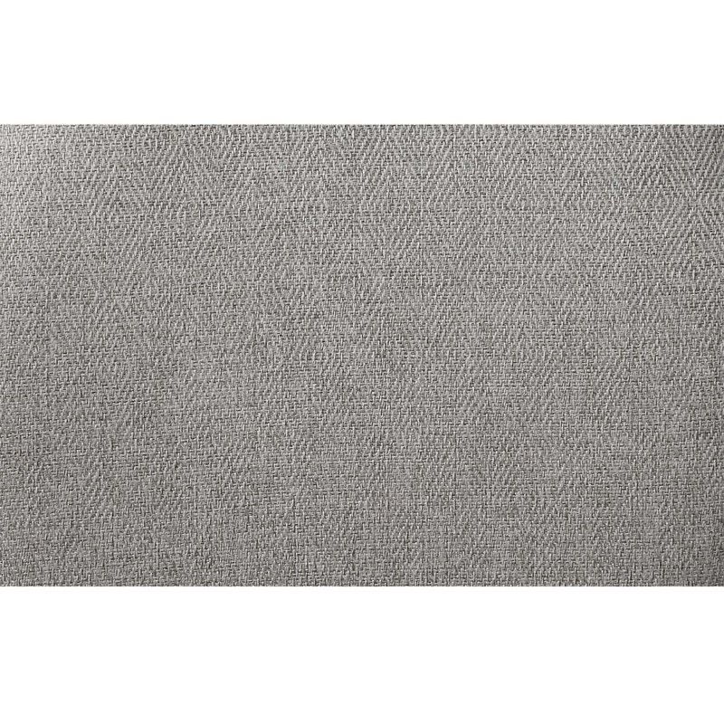 Chaise avec accoudoirs 2 pièces Adalynn, tissu gris et finition en chêne gris patiné
