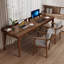 Bureau rectangulaire en bois massif noyer clair-109514144