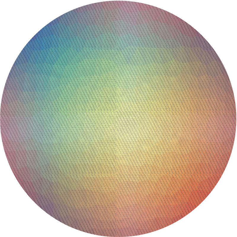 Tapis jaune Roseboro, Rond 6 pi