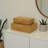 Lusan Rectangular Decorative Box Set - Camel Brown Faux Shagreen-1678943984