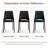 PU Leather Armless Dining Chair-117454273