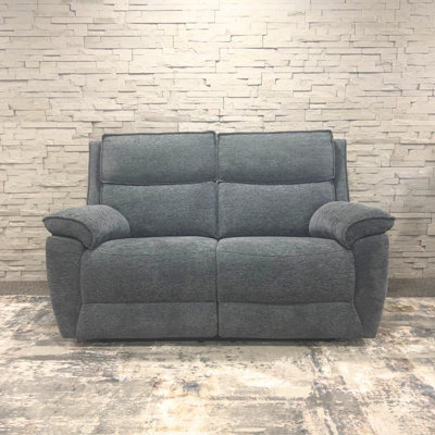 Berthony 2 Seater Chenille Reclining Sofa
