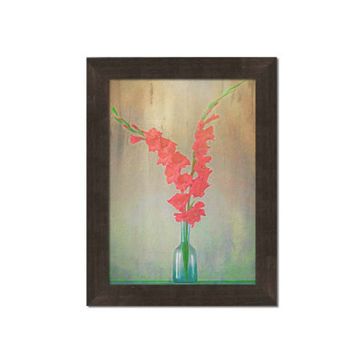 Gladiola Hola by Hal Halli. Paper Print - Mounted & Framed