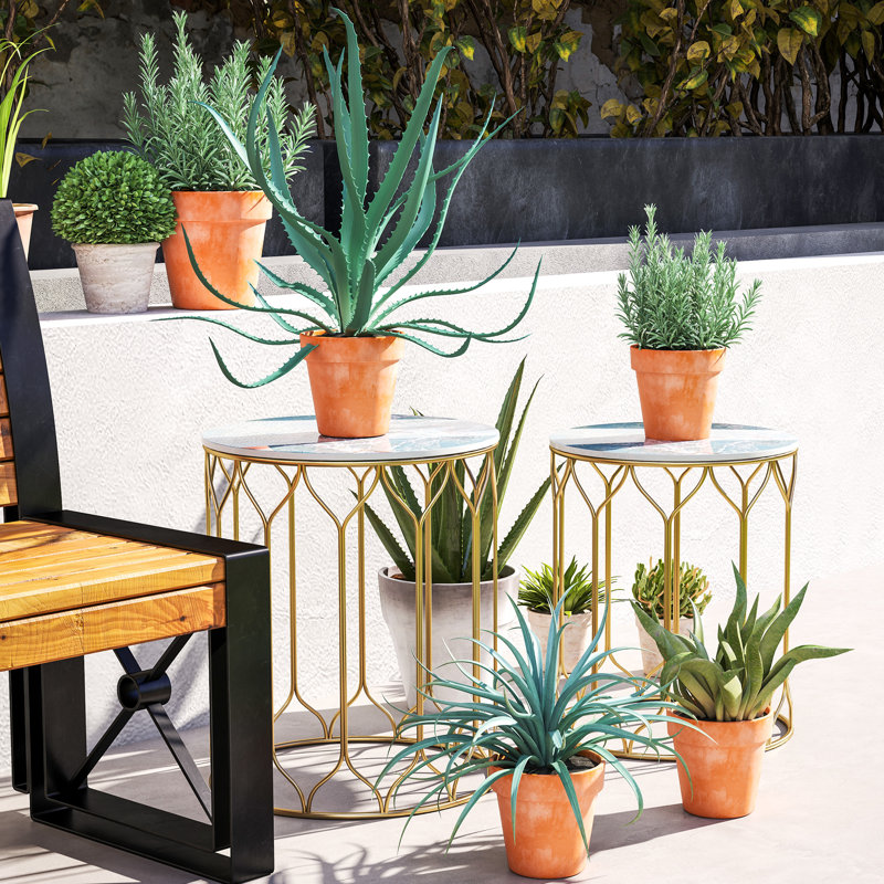 Round 2 - Person 42.5Cm L Outdoor Side Table