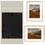 Cadre photo Aseda Matel avec passe-partout, cadre photo mural en aluminium, formats horizontal et vertical-1456339293-1456339265