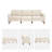 91.73'' Upholstered Square Arm Sofa Beige Chenille-1743596083