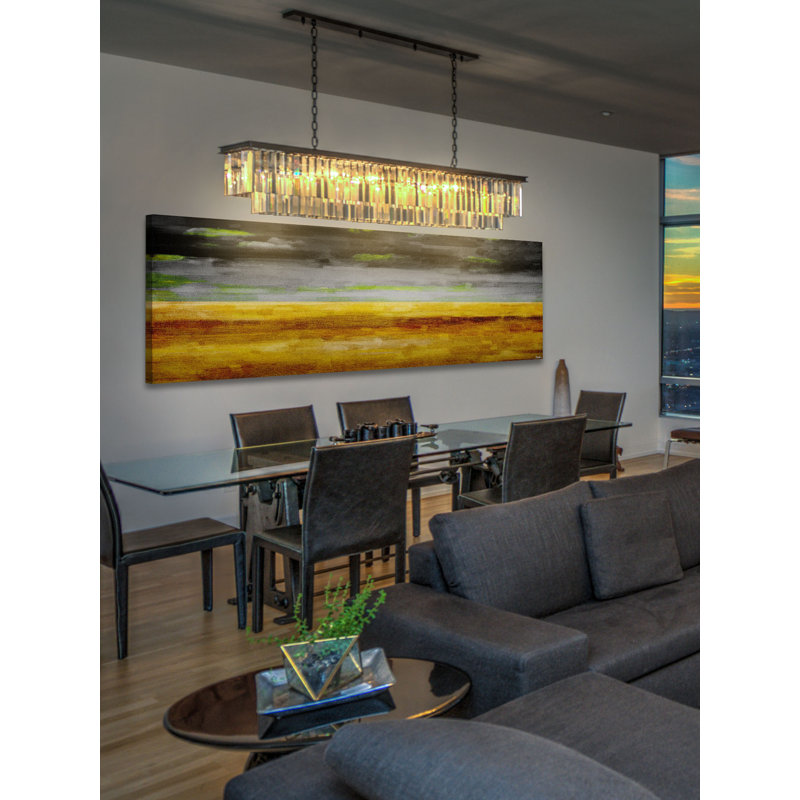 «The Desert At Night» par Parvez Taj, reproduction d'art sur toile tendue, H 10 po x l 30 po
