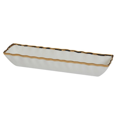 Regency Gold Cracker Tray 13in x 3in
