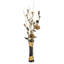 Vase à fleurs en bois manguier