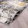 Abstract Yellow/Black/Gray Area Rug