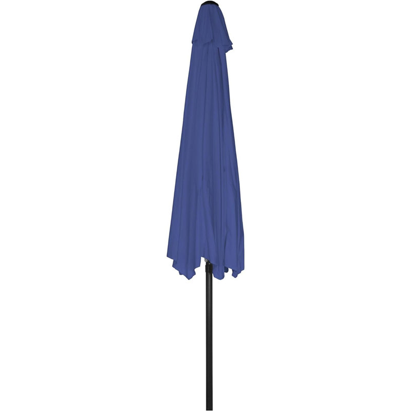Parasol de marché avec manivelle Vosgan, Bleu