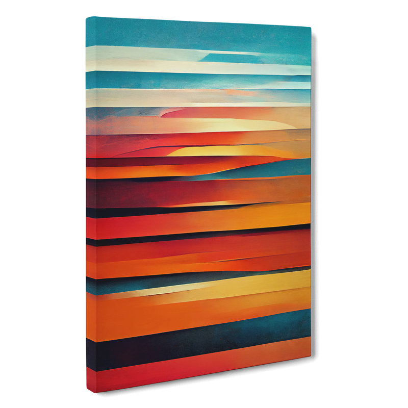 Sunset In Abstract No.2 - Wrapped Canvas, 76cm H x 50cm W x 3cm D