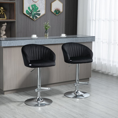 Tabouret de bar pivotant à hauteur ajustable Hartig