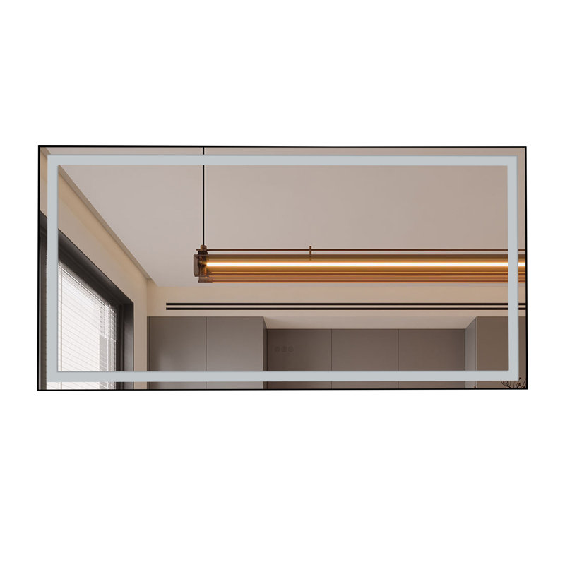 Metal Flat Wall Mirror, 36" x 72"
