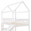 Lit mezzanine multifonctionnel avec glissade et conception de maison, idéal pour le divertissement des enfants, un sommeil confortable et peu encombrant-1941085730