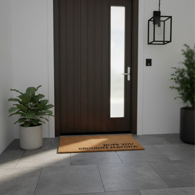Paillasson Espoir que vous avez apporté matcha, 17 po x 29 po