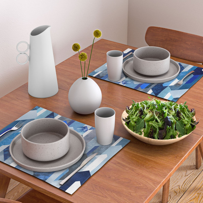 Cotton Geometric Rectangle Placemat