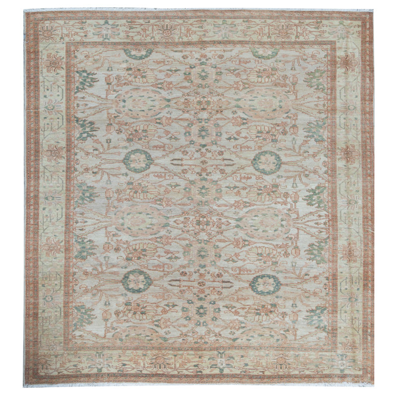 Hand-Knotted High-Quality Red Area Rug