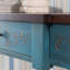 Console américaine à tiroirs peints