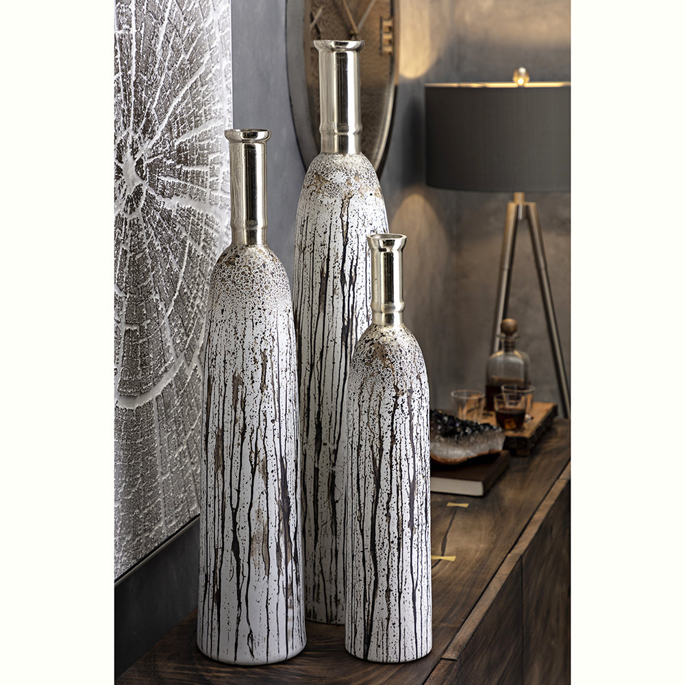 A&B Home Handmade Glass Floor Vase | Wayfair