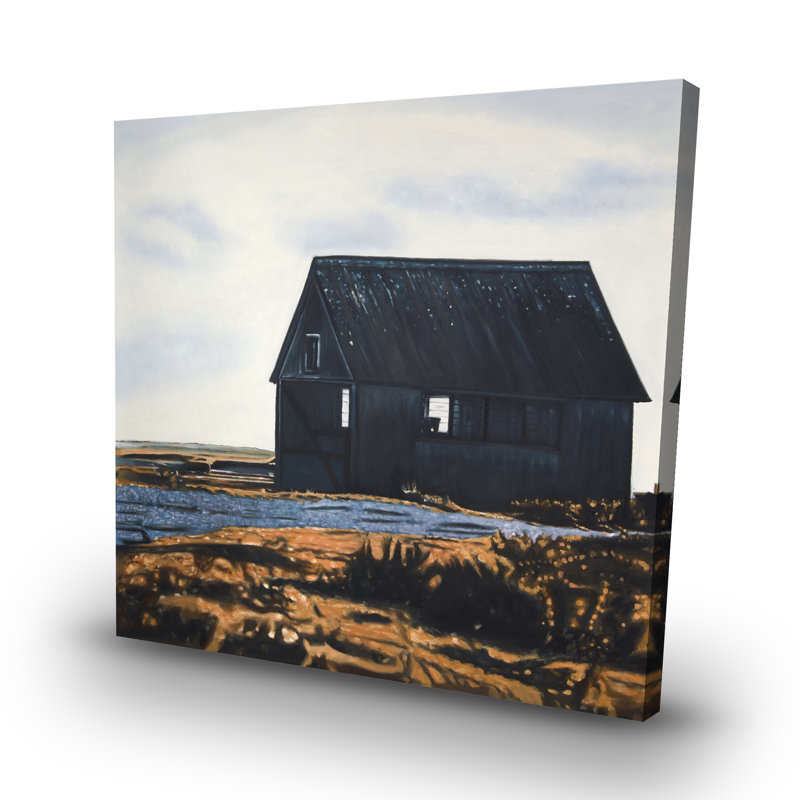 Abandoned barn - 32"x32" art on canvas