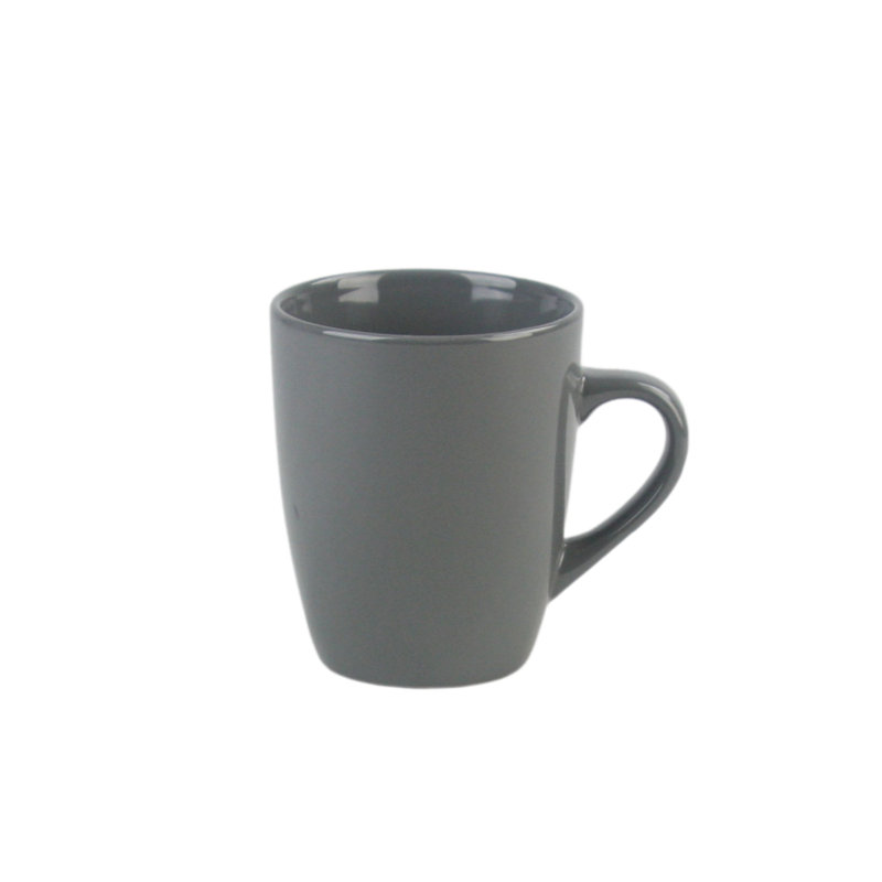 Grande tasse à café en grès Keswick, gris