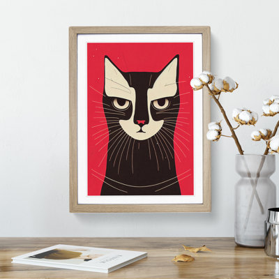 Dashing Cat - Single Picture Frame Print
