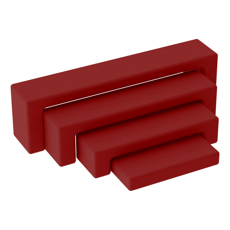 Pro Series Nesting Benches, 4-Piece Set, Crimson