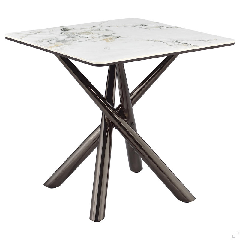 Newport Mirage White End Table