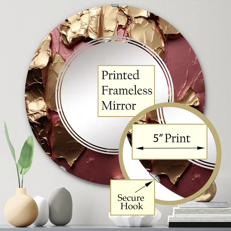 Miroir mural rond Batesford, 24 po x 24 po