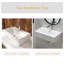 Lavabo de salle de bain vasque rectangulaire en céramique blanche avec trop-plein