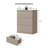 Modern Fluted 3-Drawer Dresser With Pop - Up Design-986991486