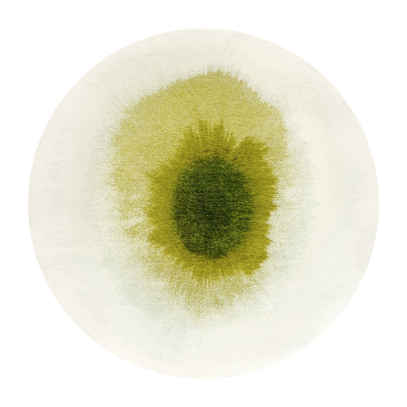 Meditation Drop Green Pepper Recycled P.E.T Area Rug, Rectangle 140 x 140 cm