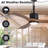 42" W Plug-in Propeller Ceiling Fan with LED Light and Remote