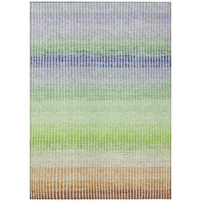 Machine Washable Indoor/Outdoor Jouett ACN2313 Stripes Rug