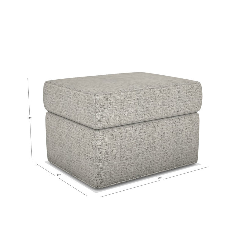 Newlin Ottoman, No, Tuck Graphite