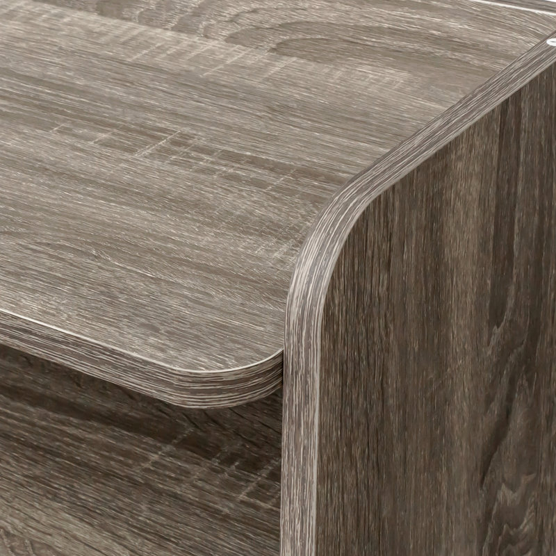 Modern Extendable Dining Table With Storage, Brown