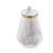 Ceramic Faux Marble White Decorative Jars with Gold accent-1516752089