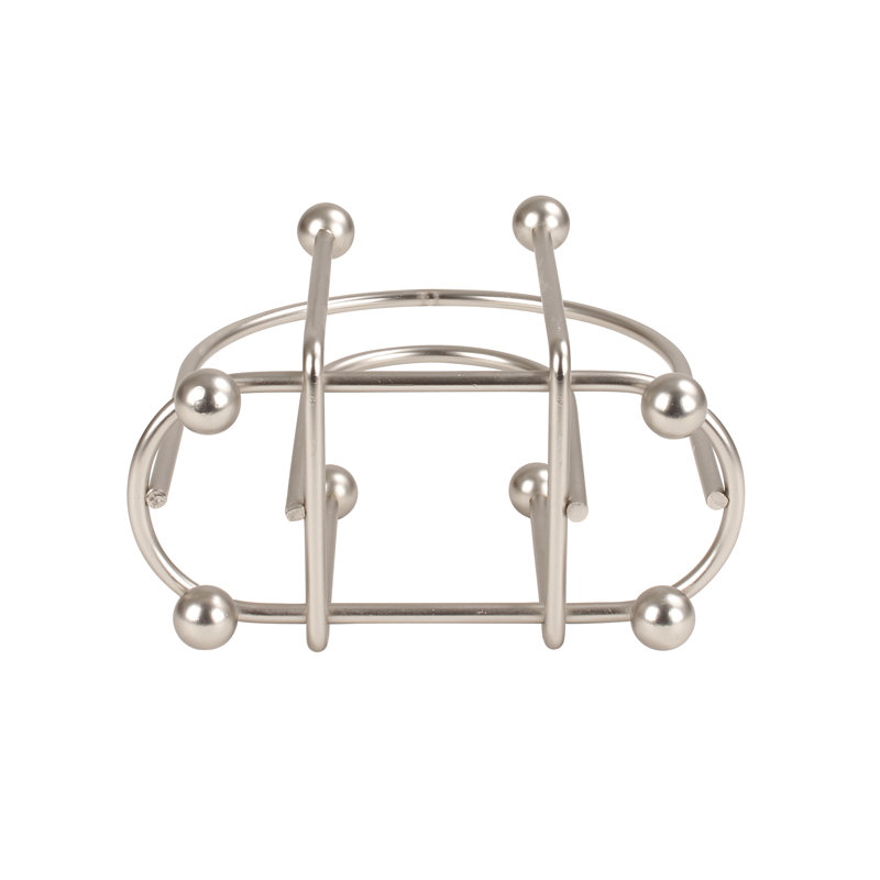 Porte-serviettes en arche pour le garde-manger, Nickel satiné, H 8 po x l 6,75 po x P 4,25 po