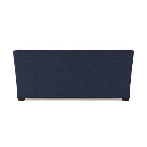 Rivington Flare Square Track-Arm Loveseat, 31" H x 72" W x 37" D, Box Weave Linen Blanc, Ebony